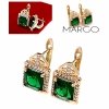 exclusive swarovski gold-plated earrings